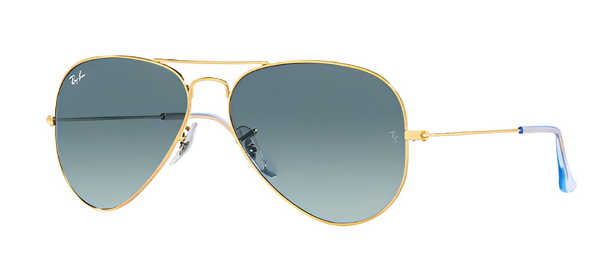 Ray Ban Large Metal RB3025 Dorada-Azul